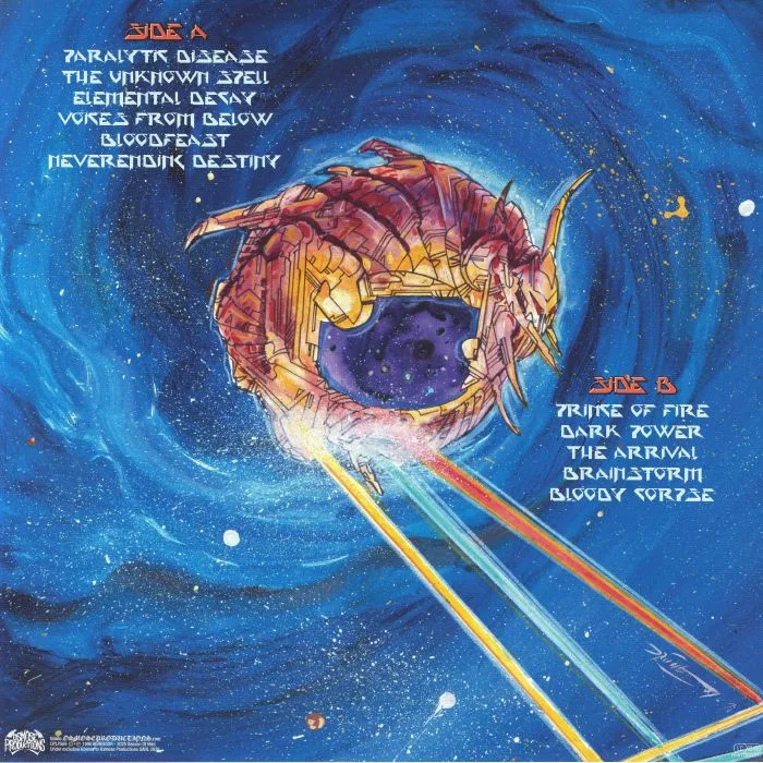 Back cover — AGRESSOR — Neverending Destiny (reissue)