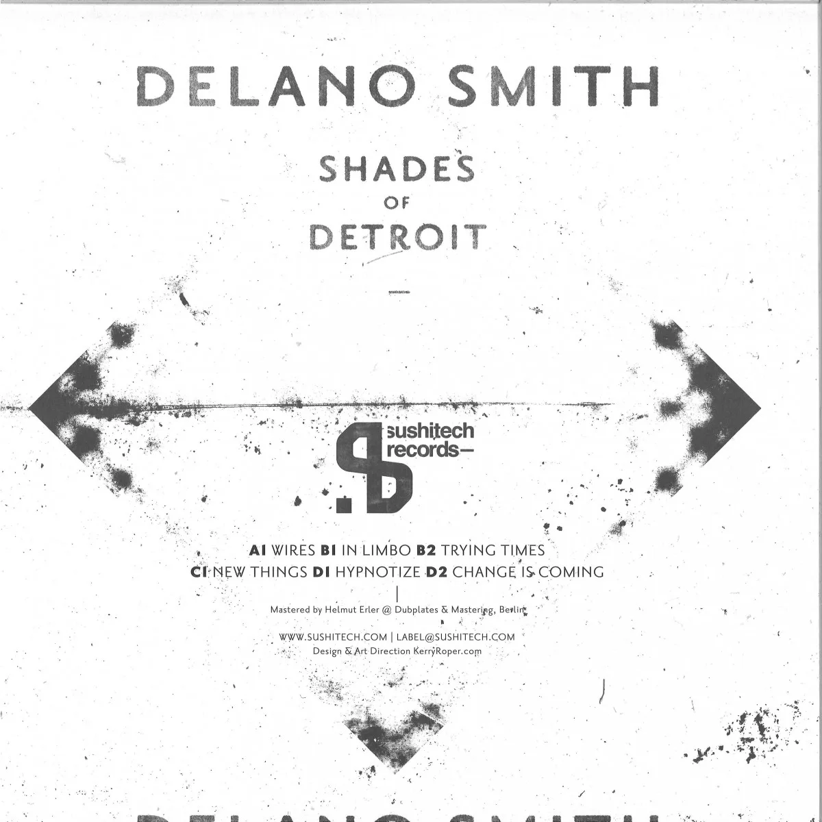 Обратная сторона обложки — Delano Smith — Shades Of Detroit LP 2x12"