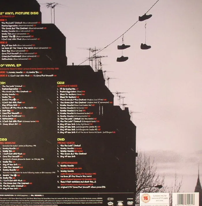 Обратная сторона обложки — FUN LOVIN' CRIMINALS — Come Find Yourself: 20th Anniversary Edition (Deluxe Edition)