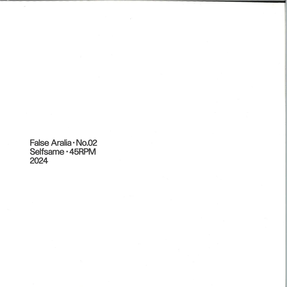 Back cover — Selfsame — False 02