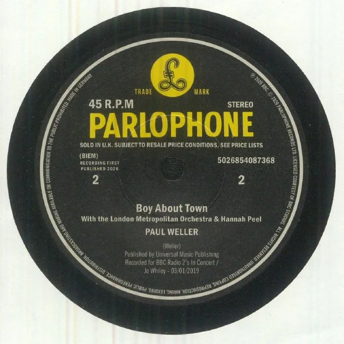 Back cover — Paul WELLER with LONDON METROPOLITAN ORCHESTRA / HANNAH PEEL — When Your Garden's Overgrown: Live At The BBC (Record Store Day RSD 2026)