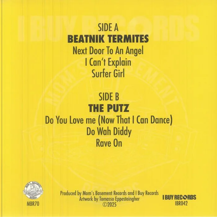 Обратная сторона обложки — BEATNIK TERMITES / THE PUTZ — Split