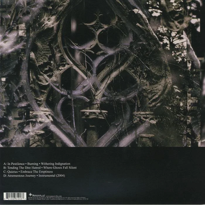 Обратная сторона обложки — EVOKEN — Quietus (25th Anniversary Edition)