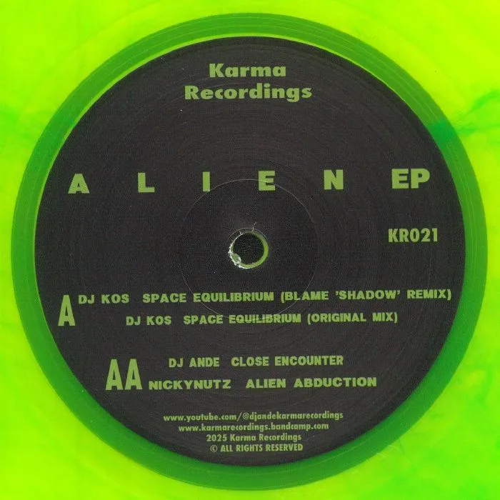Обратная сторона обложки — DJ KOS / DJ ANDE / NICKYNUTZ — Alien EP