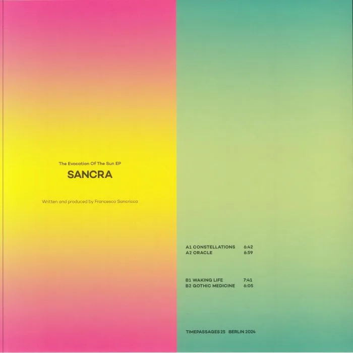 Обратная сторона обложки — Sancra — The Evocation of the Sun