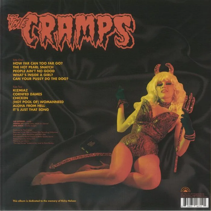 Обратная сторона обложки — The CRAMPS — A Date With Elvis (reissue)