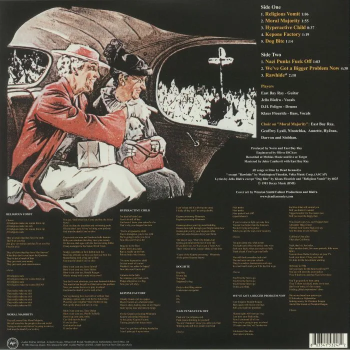 Обратная сторона обложки — DEAD KENNEDYS — In God We Trust Inc (reissue)