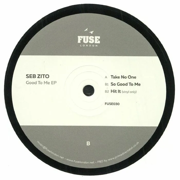 Back cover — Seb ZITO — Good To Me EP