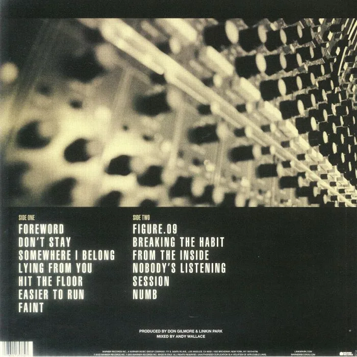 Back cover — LINKIN PARK — Meteora (20th Anniversary Edition)