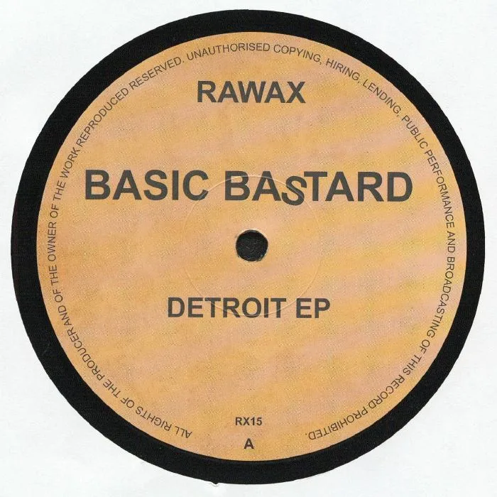 Лицевая сторона обложки — BASIC BASTARD aka ORLANDO VOORN — Detroit EP