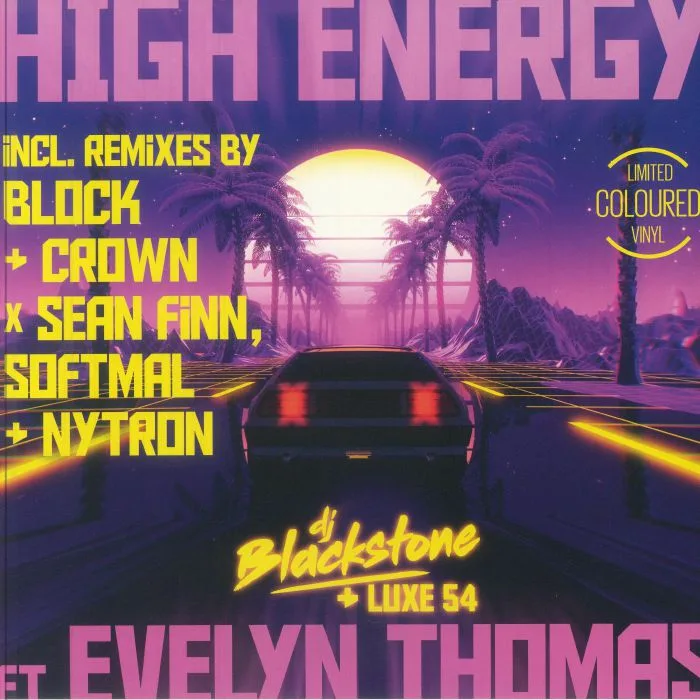 Лицевая сторона обложки — DJ BLACKSTONE / LUXE 54 feat EVELYN THOMAS — High Energy