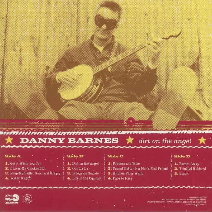 Back cover — Danny BARNES — Dirt On The Angel (remastered) (Record Store Day RSD 2021)
