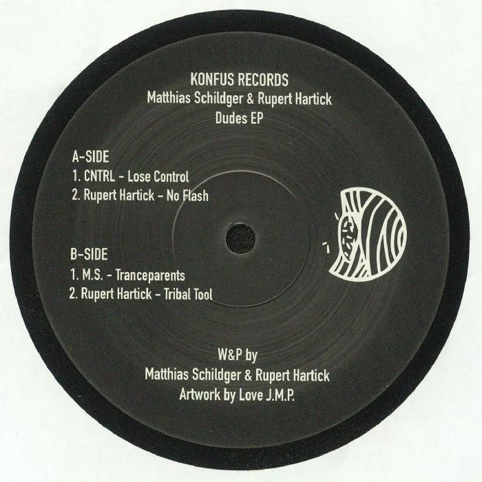 Back cover — Matthias SCHILDGER / RUPERT HARTICK / CNTRL / MS — Dudes EP