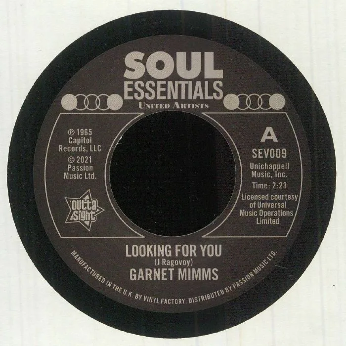 Front cover — Garnet MIMMS — Looking For You