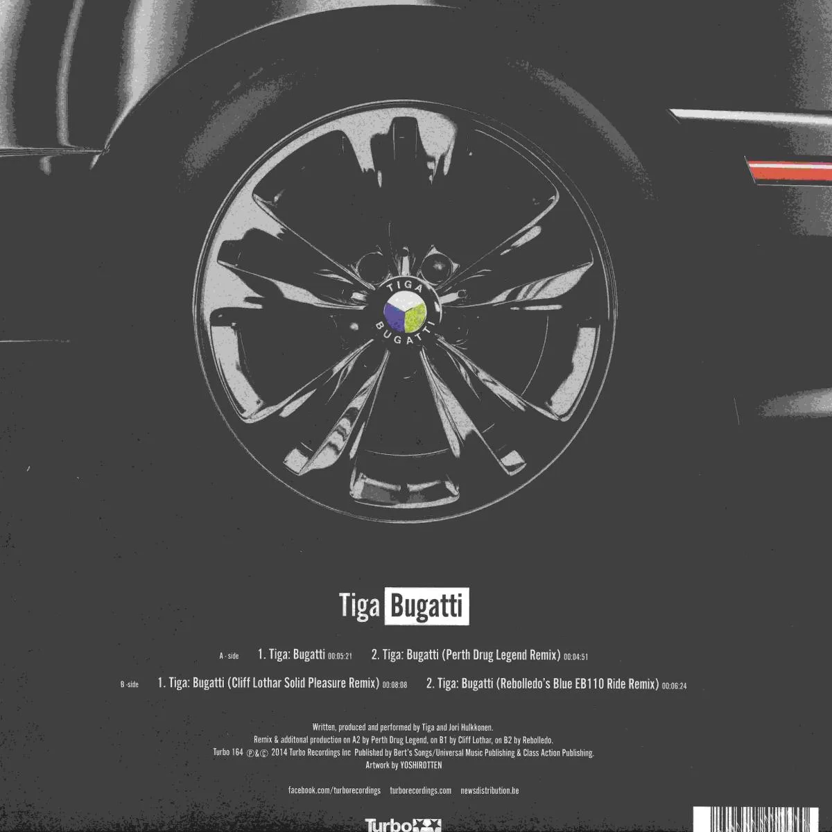 Обратная сторона обложки — Tiga — Bugatti