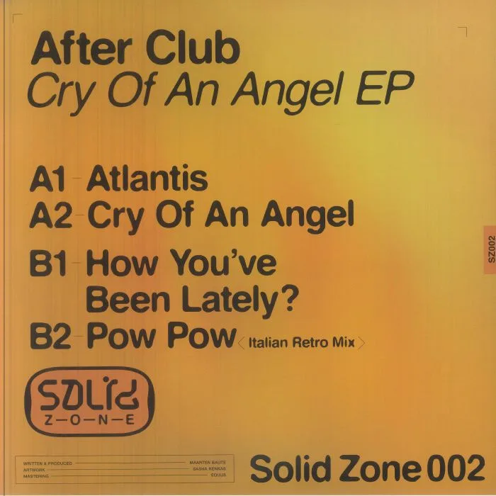 Обратная сторона обложки — AFTER CLUB — Cry Of An Angel EP (reissue)