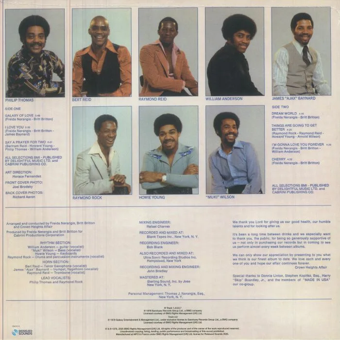 Обратная сторона обложки — CROWN HEIGHTS AFFAIR — Dream World (reissue)