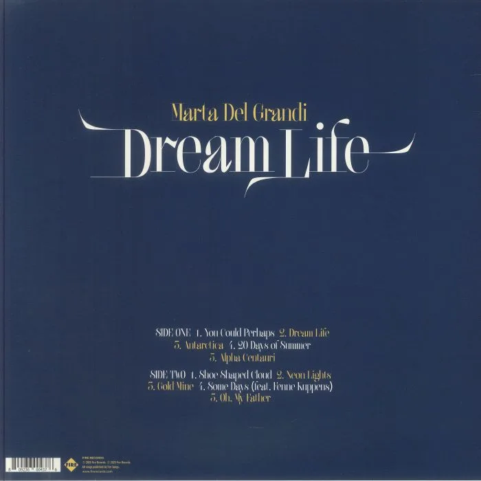 Back cover — Marta DEL GRANDI — Dream Life
