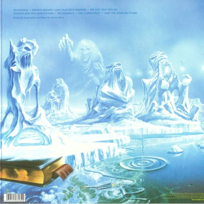 Обратная сторона обложки — IRON MAIDEN — Seventh Son Of A Seventh Son (remastered)