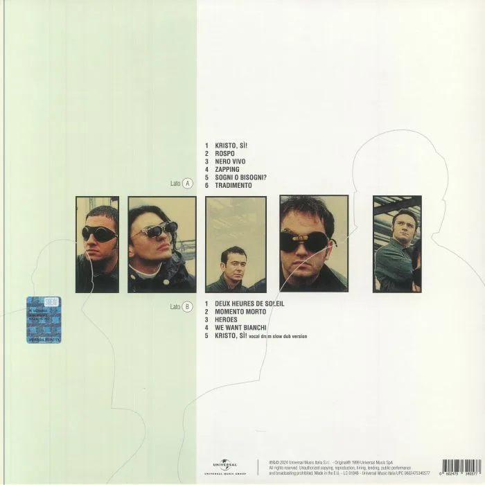 Обратная сторона обложки — QUINTORIGO — Rospo (reissue)