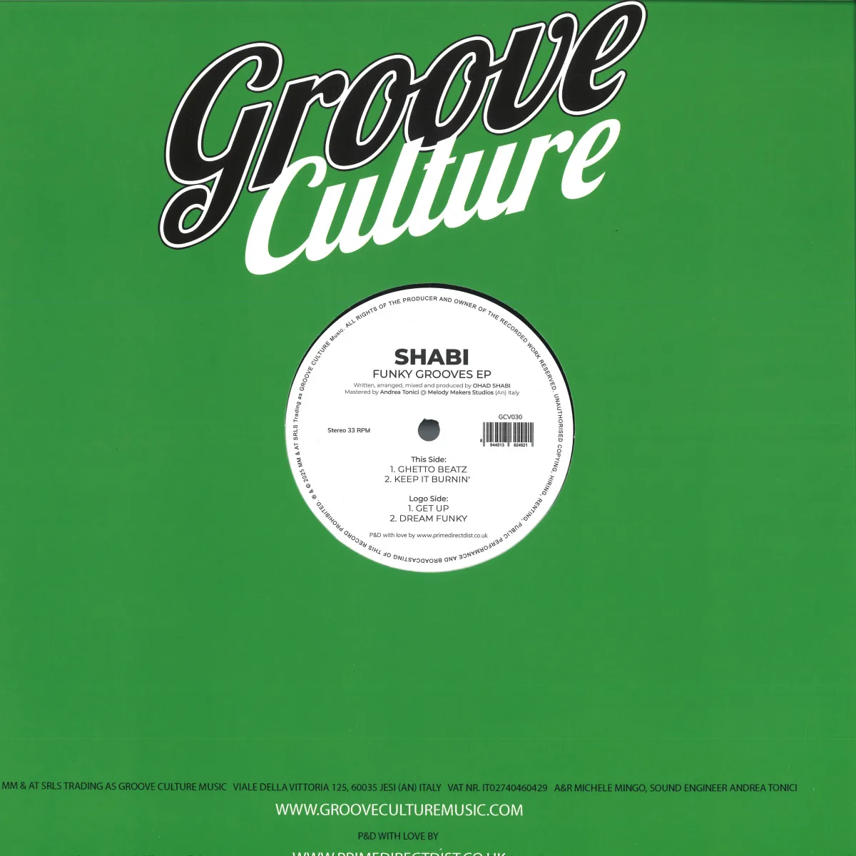 Back cover — Shabi — Funky Grooves EP