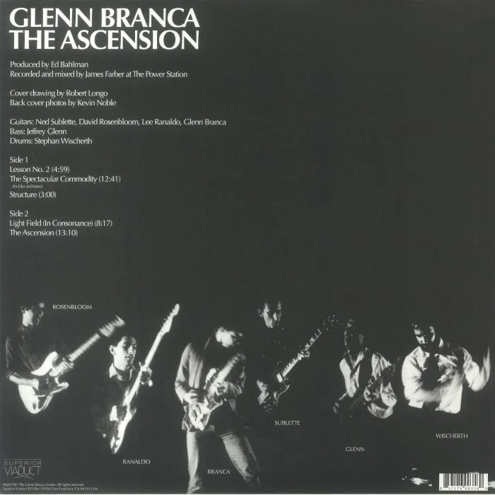 Обратная сторона обложки — Glenn BRANCA — The Ascension (reissue)