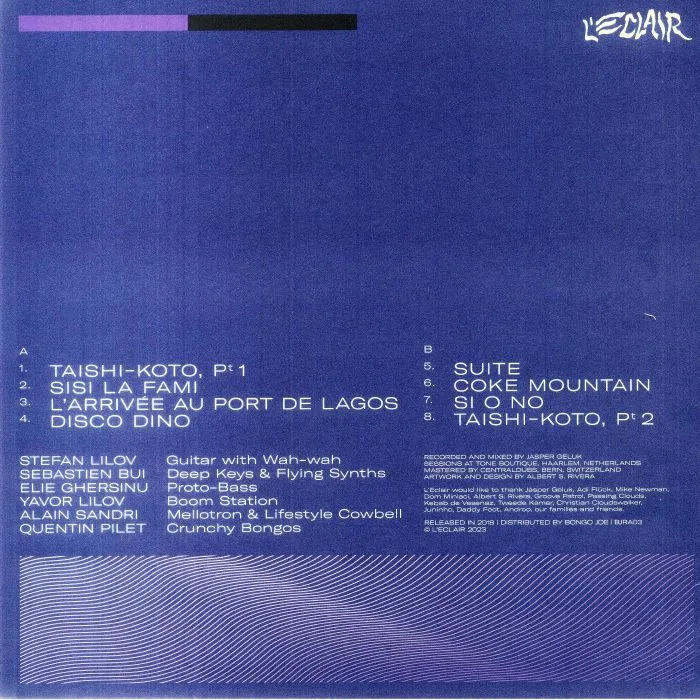 Обратная сторона обложки — L'ECLAIR — Polymood (reissue)