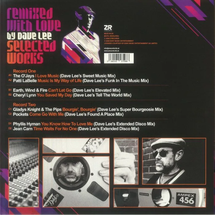 Back cover — Dave LEE / VARIOUS — Remixed With Love By Dave Lee