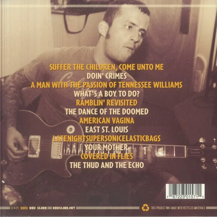 Обратная сторона обложки — Brendan KELLY & THE WANDERING BIRDS — I'd Rather Die Than Live Forever
