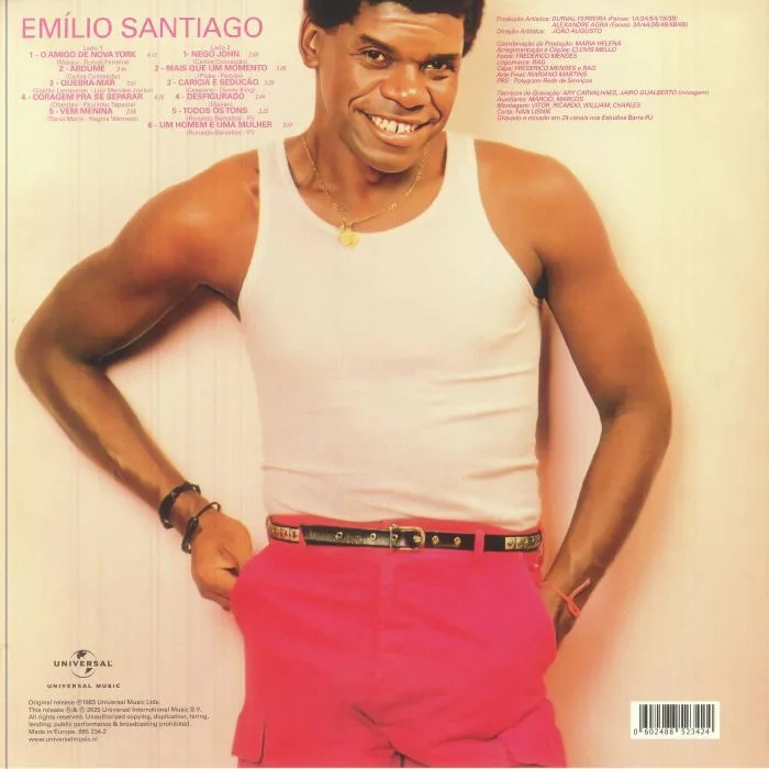 Back cover — Emilio SANTIAGO — Mais Que Um Momento (reissue)
