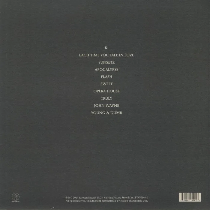 Back cover — CIGARETTES AFTER SEX — Cigarettes After Sex
