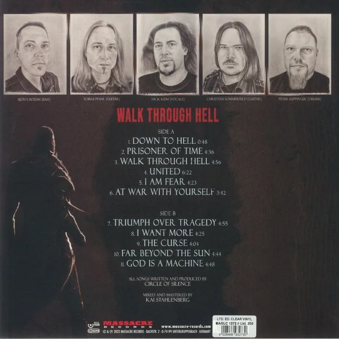 Обратная сторона обложки — CIRCLE OF SILENCE — Walk Through Hell