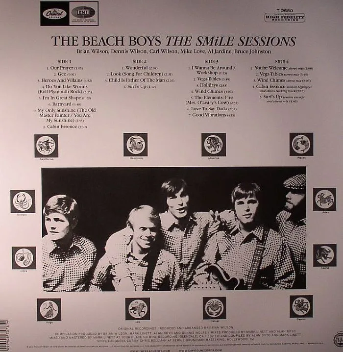 Обратная сторона обложки — The BEACH BOYS — The Smile Sessions