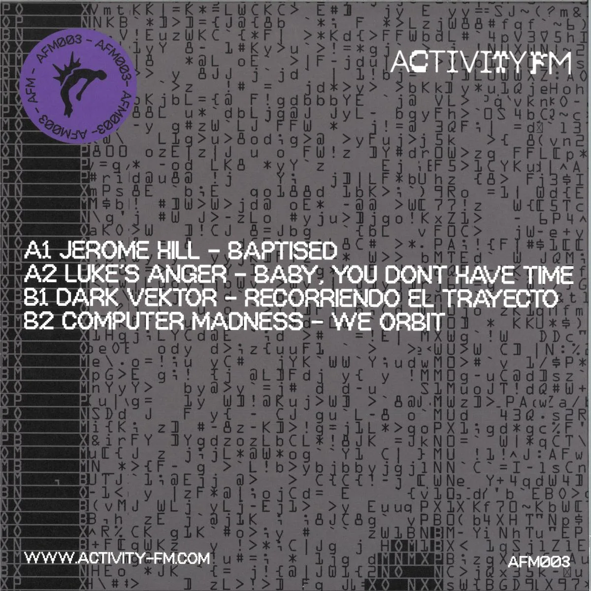 Back cover — Various Artists — AFM003 LP