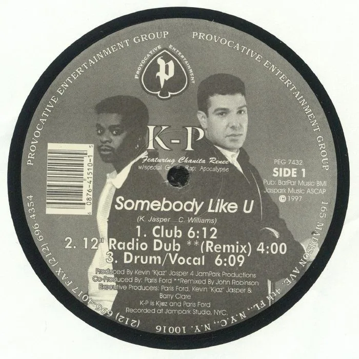 Front cover — K P — Somebody Like U