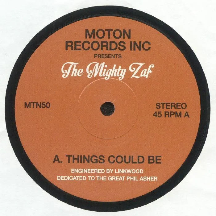 Лицевая сторона обложки — The MIGHTY ZAF — Things Could Be