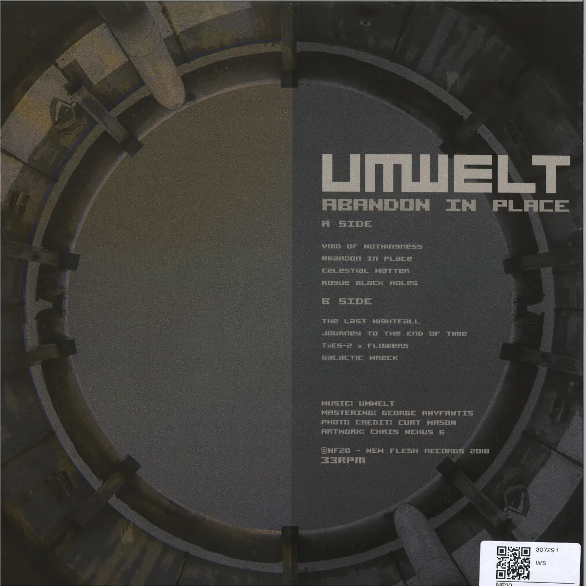 Back cover — Umwelt — Abandon in place LP