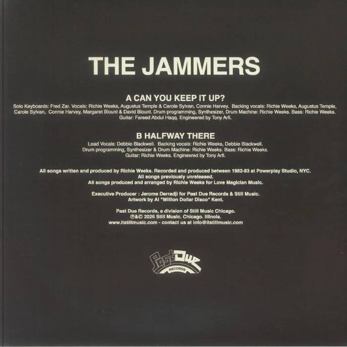 Back cover — The Jammers — Can You Keep It Up?