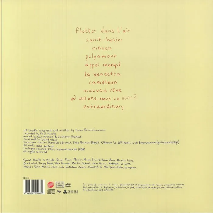 Back cover — DUDE LOW — Saint Helier