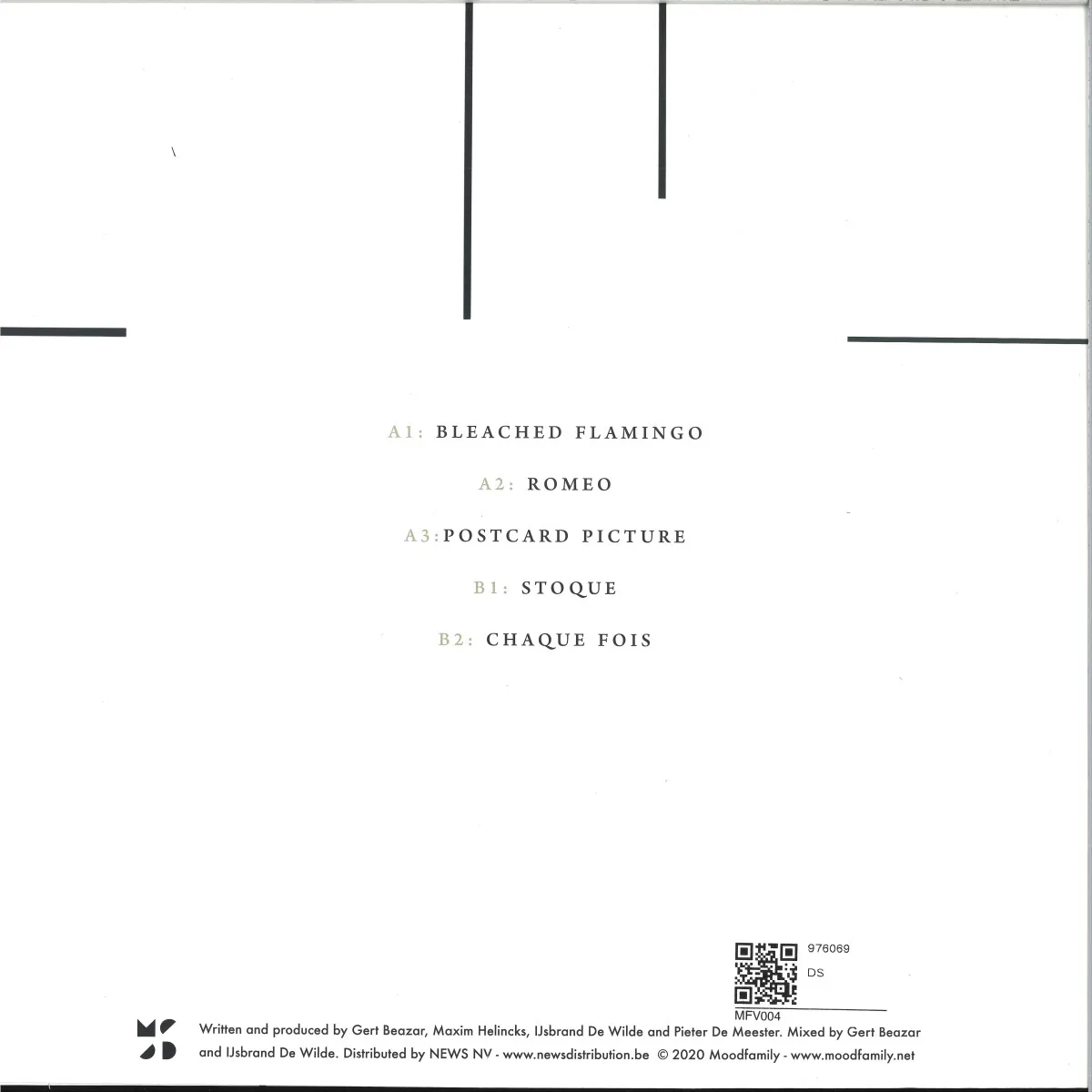 Back cover — Stavroz — BLEACHED FLAMINGO EP