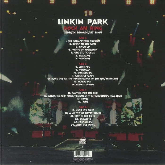 Обратная сторона обложки — LINKIN PARK — Rock AM Ring: German Broadcast 2014