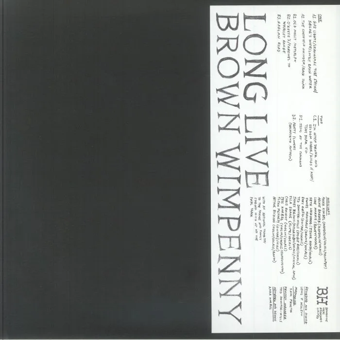Back cover — BROWN WIMPENNY — Long Live Brown Wimpenny