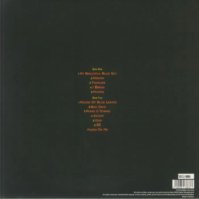 Back cover — MOBY — Ambient (reissue)