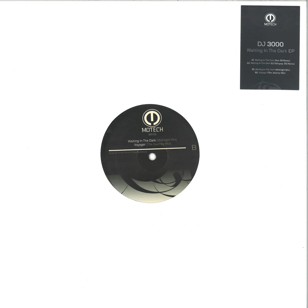 Back cover — DJ 3000 — Waiting in the Dark EP