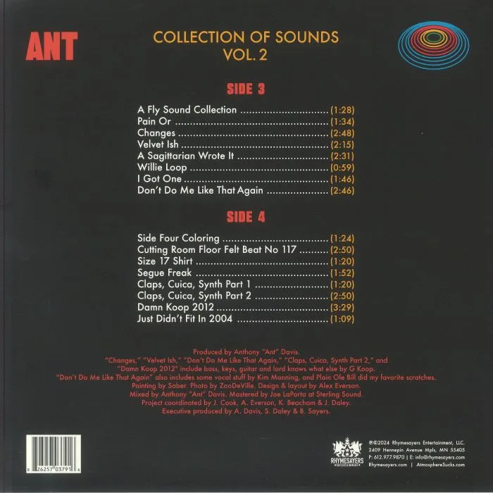 Обратная сторона обложки — ANT — Collection Of Sounds Vol 2