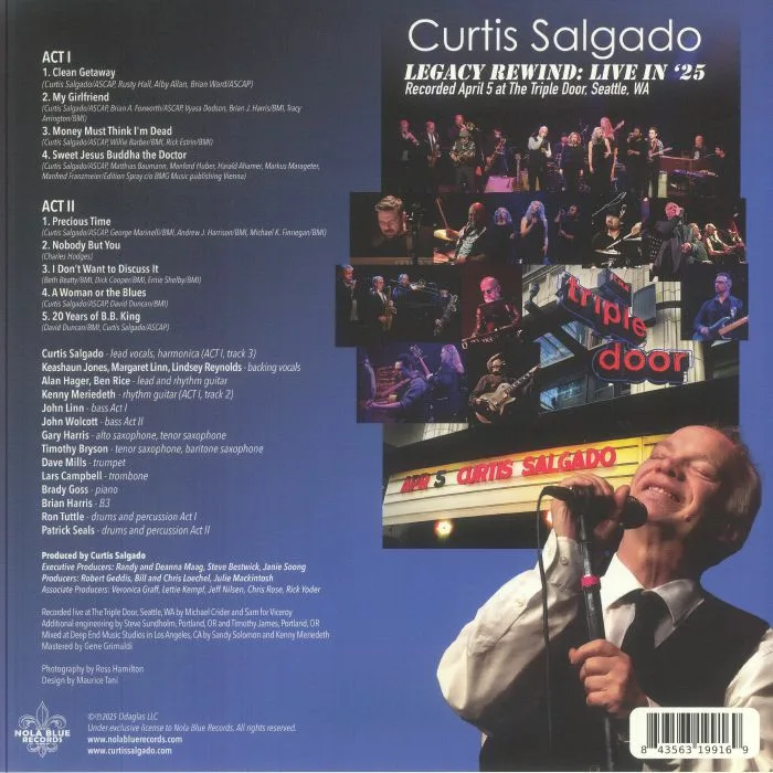 Обратная сторона обложки — Curtis SALGADO — Legacy Rewind: Live In '25