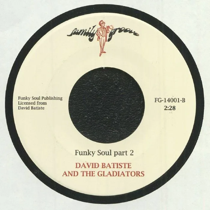 Обратная сторона обложки — David BATISTE / THE GLADIATORS — Funky Soul (reissue)