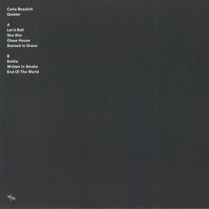 Back cover — Carla BOZULICH — Quieter