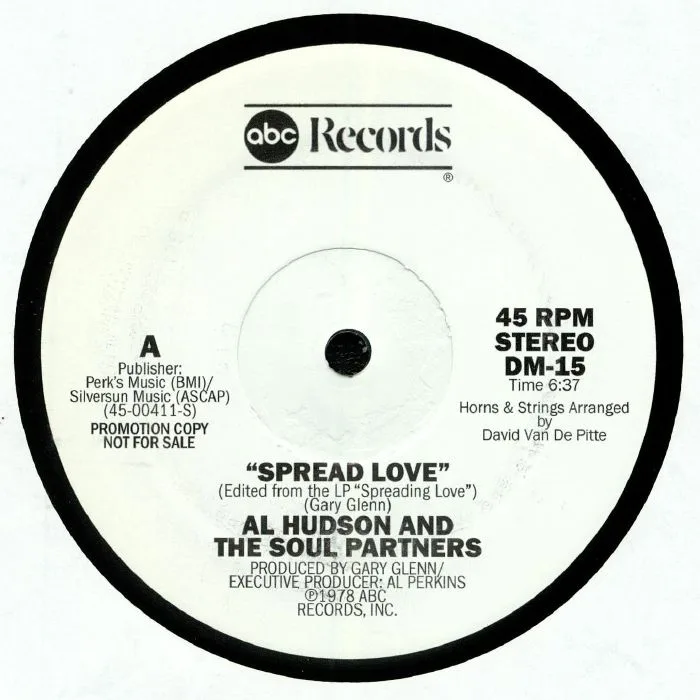 Back cover — Al HUDSON & THE SOUL PARTNERS — Spread Love