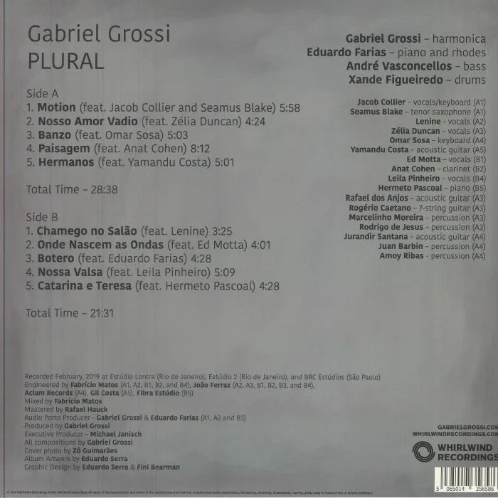 Back cover — Gabriel GROSSI — Plural
